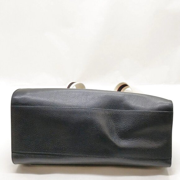 Gucci Hand Bag Sherry Line Black Leather mon995-100625 - Picture 8 of 16